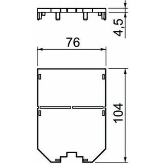Obo Blinddæksel 104 MM for ut3 og ut4
