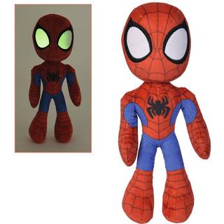 Marvel SpiderMan Spidey krammebamse med selvlysende øjne - 25 cm
