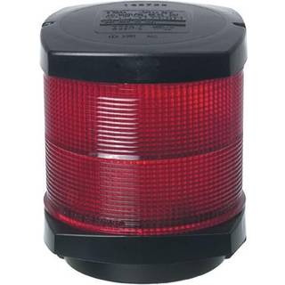 Signallanterne til topmontering Hella 2984, 25 W, 12 V, 360°, UV-bestandig sort plast, 108 x 107 x 90 mm, rød, til både &lt;20 meter + lyskilde Halogen (12 V/25 W)