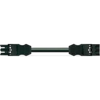 Mellemkabel 3G1,5 Sort Hf 2 Meter Wago