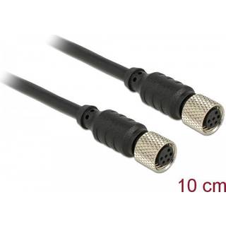 M8 sensor/aktuator kabel - 6 Pin hun til 6 Pin hun - 10 cm
