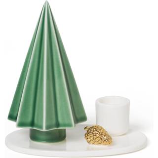 Winter Stories Tree Lysestage, White/Green/Gold
