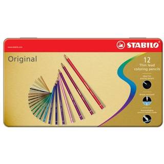 Stabilo Original 87, 8773-6 farveblyanter i metaletui 12stk
