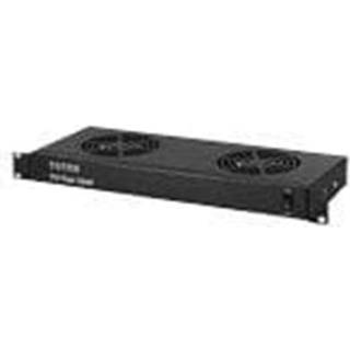 TOTEN Fan unit - black RAL 9004 - 1U
