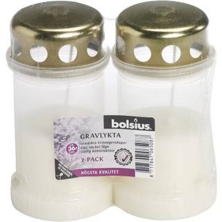 Bolsius Olielys guld låg, 2-pak