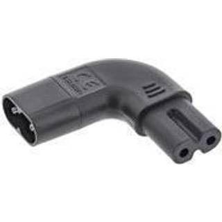 Vinkled Strømadapter (IEC 60320 type C8 - IEC 60320 type C7) | PRIS-MATCH