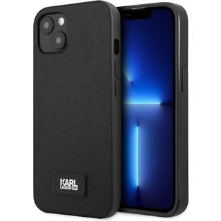 Karl Lagerfeld iPhone 13 hardcase sort Saffiano Plade