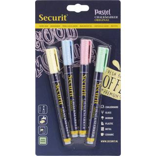 Securit SMA100 Kridtmarker | Pastel | 4 farver