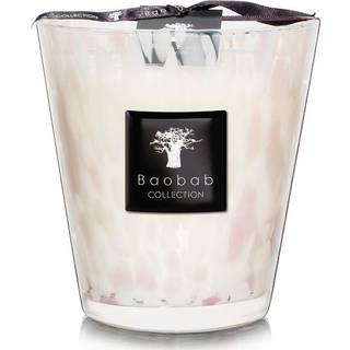Baobab Collection Candlelight And Scents - 'Pearls White' candle, medium in Multicolor Glass & wax