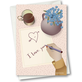 I Love You Note - Kort fra ViSSEVASSE
