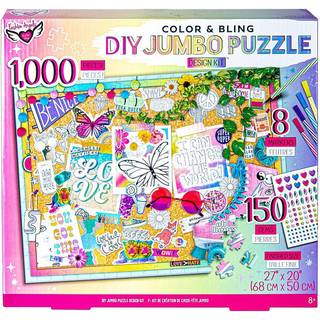 Fashion Angels Color & Bling Jumbo 1000 Piece Jigsaw Puzzle Design Kit