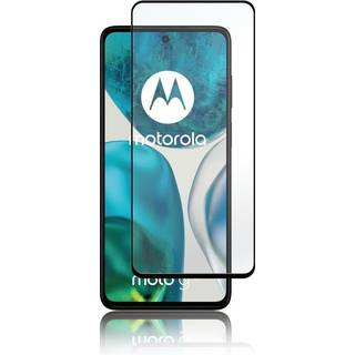Motorola Moto G52 / G82 PANZER Premium Full-Fit Glass - Hærdet Glas - Sort Kant