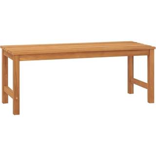 havebænk 114 cm massivt teaktræ