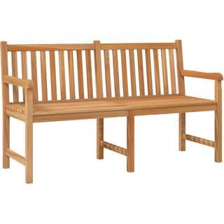 havebænk 150 cm massivt teaktræ