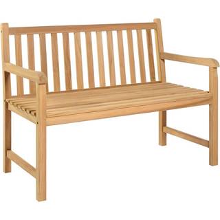 havebænk 114 cm massivt teaktræ