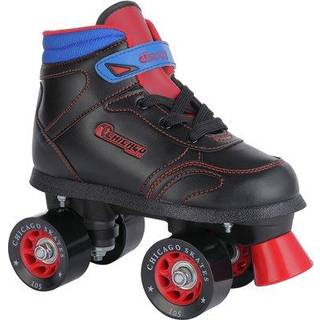 Chicago Boys Sidewalk Roller Skate - Black Youth Quad Skates - St?rrelse J12