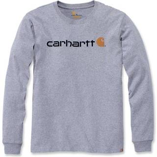 CARHARTT® CORE LOGO T-SHIRT L/S HEATHER GREY