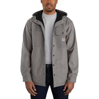 CARHARTT Jakke Wind & Rain Bonded Shirt Jac Black Heather - M