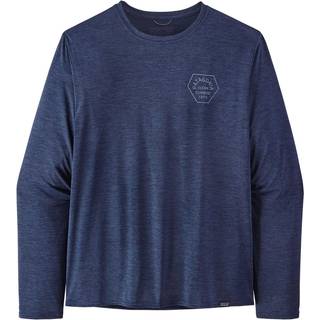 Patagonia Long-Sleeved Capilene® Cool Daily Graphic Shirt XL Line logo ridge: feather grey