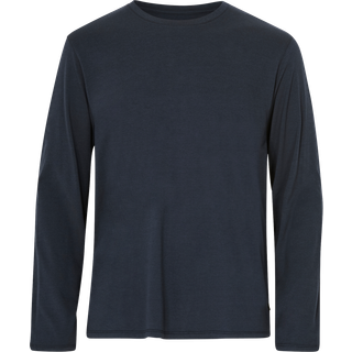 RESTERÃDS langærmet bambus t-shirt i hvid til herre
