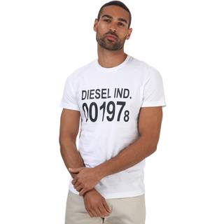 Diesel White Cotton Men T-Shirt