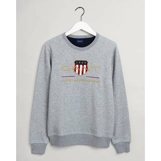 Gant D2. shield sweatshirt - Grå - Str. M - Modish.dk