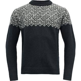 Devold Bjørnøya Sweater Crew Neck Uldsweater størrelse XS farve sort
