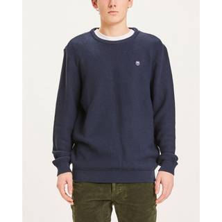 Pique Badge Knit O-Neck M 1001 Total Eclipse (S)