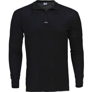 Dovre Wool Long Sleeve With Zipper - Black - X-Large * Kampagne *