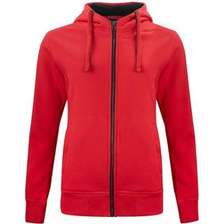 Clique 21045 Classic Hoody Full Zip Ladies / Hættetrøje Rød M