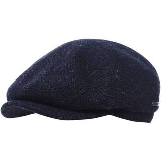 Stetson Stetson Driver Cap Wool Herringbone Dark Navy, 61 (XL) / Blå Mørk / Sixpence