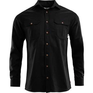 Aclima Leisurewool Reborn Woolshirt Skjorte Herrer størrelse S farve sort