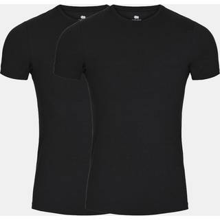 Dovre 2-pak Organic Cotton T-shirt - Black - Small * Kampagne *