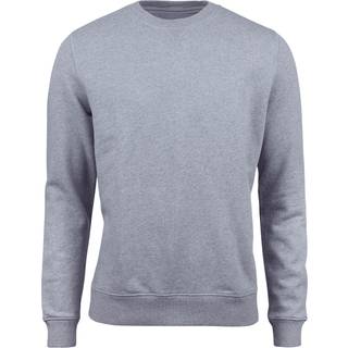 Stenströms Lysegrå Sweatshirt med rund hals | Herre |Strik & Trøjer | Størrelse: XXL | Lysegrå | Solid | Lange Ærmer