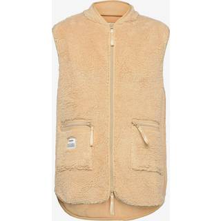 RESTERÃDS recycled fleece vest i sand til herre
