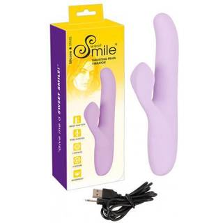 Sweet Smile Thrusting Pearl Vibrator Purple