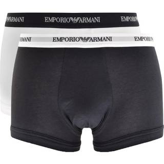 EMPORIO ARMANI Herren Trunks blau,weiß Baumwolle & Mix unifarben