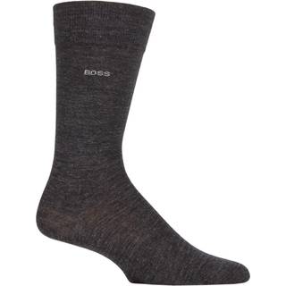 BOSS Black Herren Socken schwarz Schur-Wolle unifarben