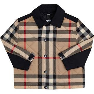 Burberry Kids Baby Archive Check quilted jacket - beige - M 12