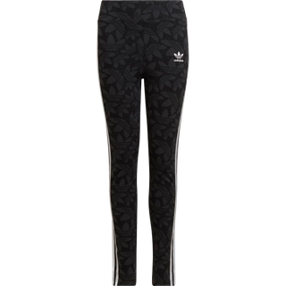 High-Waisted Allover Print tights - Carbon / Black / White - 116