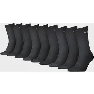 PUMA Crew Socks Unisex (9-Pack), Clothing, Black, 43-46