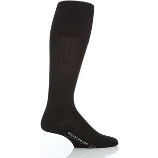 Falke Herren Kniestrümpfe schwarz Baumwolle & Mix unifarben