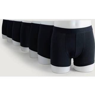 Bread and Boxers Organic Cotton Strecth Boxer 7-pak - Black - X-Small * Kampagne *