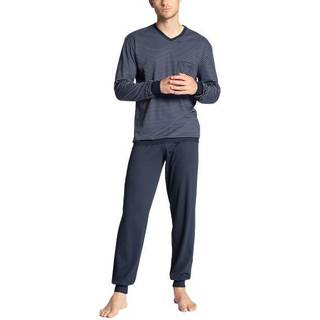 Calida Relax Streamline Pyjama With Cuff - Blue - XX-Large