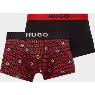 HUGO 2-pak Brother Trunk - Black/Red - Small