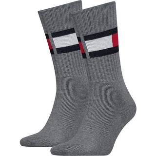 Flag Strømper, Middle Grey Melange, 39-42