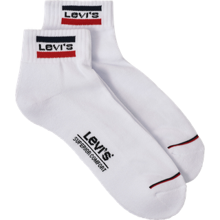Levis 2-pak Sport Mid Cut Sock - White - Str 35/38 * Kampagne *