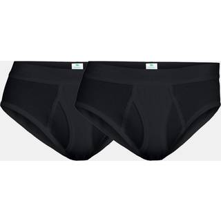Dovre 2-pak briefs/underbukser GOTS i sort til herre