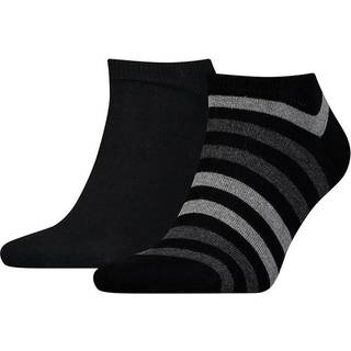 Tommy Hilfiger 2-Pack Breton Stripe Ankle Socks - Black
