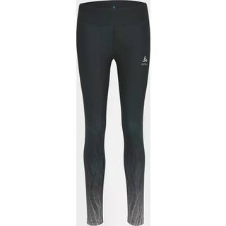 Odlo Zeroweight Print Tights XL - Let, Reflekterende, Genanvendt Polyester til Dame